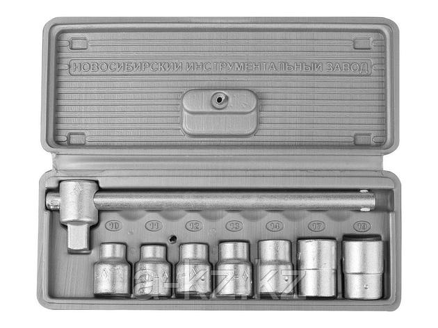 Набор инструментов торцовые головки НИЗ 2761-10, Шоферский инструмент №1, в пластиковом кейсе, 8 предметов, фото 2