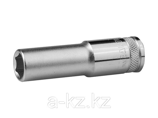 Торцовая головка KRAFTOOL 27807-13_z01, INDUSTRIE QUALITAT, удлиненная, Cr-V, FLANK, хромосатинированная, 1/2, 13 мм, фото 2