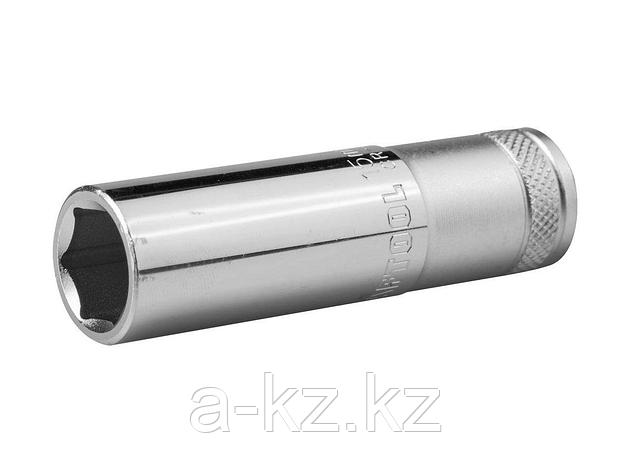 Торцовая головка KRAFTOOL 27807-15_z01, INDUSTRIE QUALITAT, удлиненная, Cr-V, FLANK, хромосатинированная, 1/2, 15 мм, фото 2
