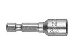 Бита для шуруповерта с торцовой головкой ЗУБР 26392-08-02, магнитные, Cr-V, тип хвостовика E 1/4, 8 х 45 мм, 2