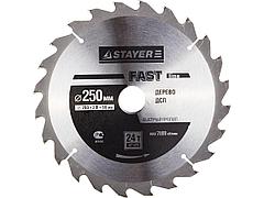 Пильный диск по дереву STAYER 3680-250-32-24, MASTER, FAST-Line, 250 х 32 мм, 24Т