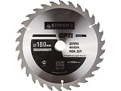 Пильный диск по дереву STAYER 3681-180-30-30, MASTER, OPTI-Line, 180 х 30 мм, 30Т