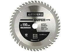 Пильный диск по дереву STAYER 3682-190-20-48, MASTER, SUPER-Line, 190 х 20 мм, 48Т
