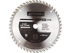 Пильный диск по дереву STAYER 3682-210-30-48, MASTER, SUPER-Line, 210 х 30 мм, 48Т