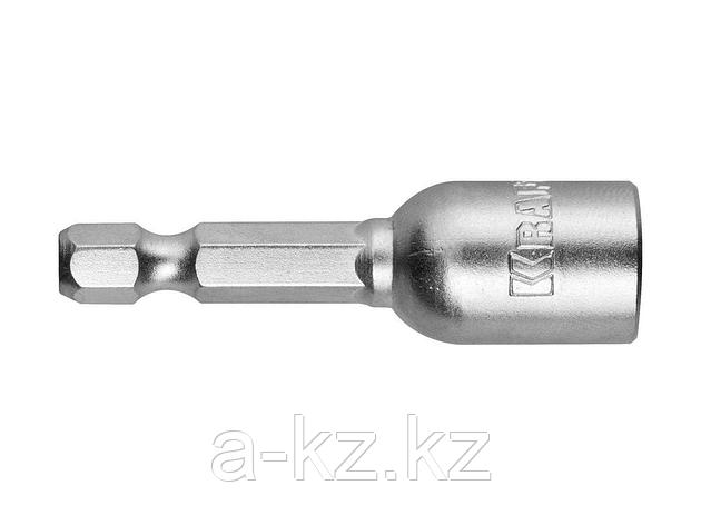 Бита для шуруповерта с торцовой головкой KRAFTOOL 26391-10, намагниченная, 10 мм, фото 2