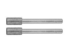 Алмазные мини шарошки насадки для гравера ЗУБР 35920, с алмазным напылением  d 4,8x10,0х3,2мм; L 38мм, 2шт.