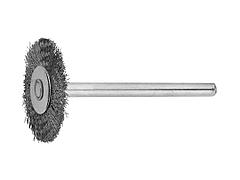 Щетка ЗУБР радиальная, нержавеющая сталь, на шпильке, d 20x 3,2мм, L 42мм, 1шт, 35931
