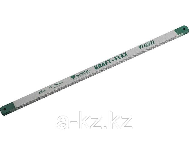 Полотно для ножовки по металлу KRAFTOOL 15942-18-S50, PRO KRAFT-FLEX, Bi-Metal, 18 TPI, 300 мм, 50 шт., фото 2