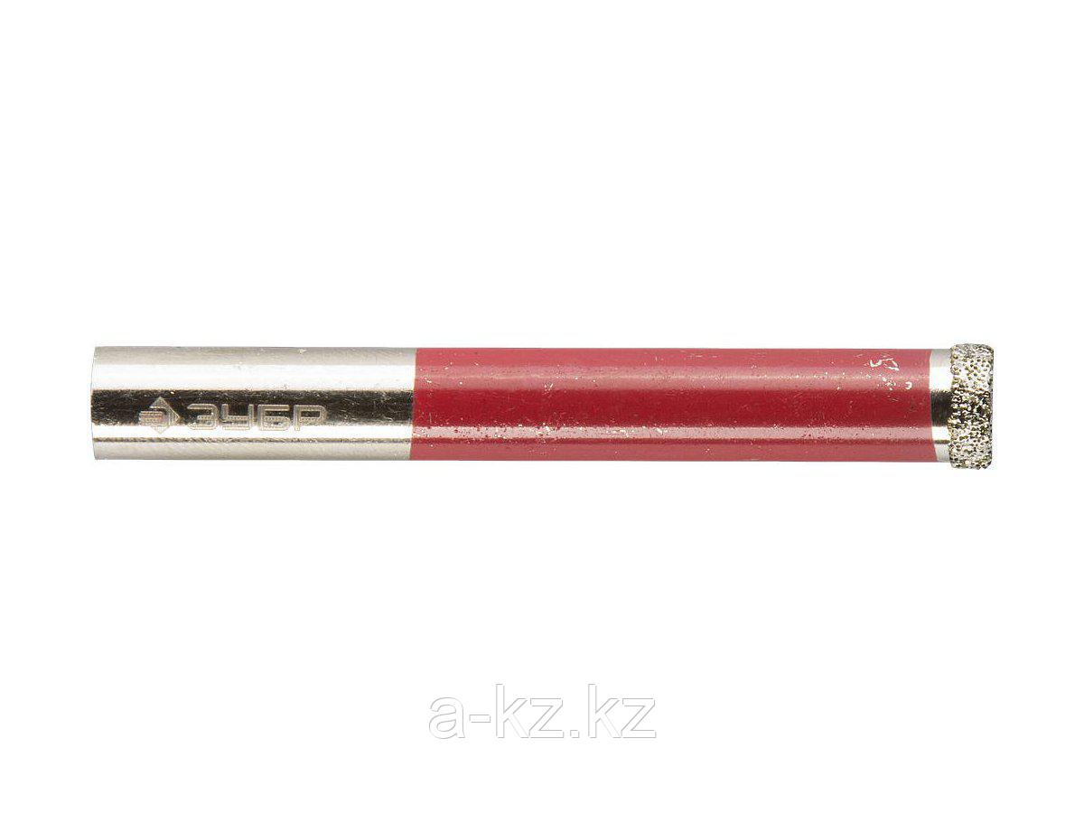 Сверло алмазное трубчатое по кафелю и керамике ЗУБР 29850-08, ЭКСПЕРТ, по керамике, зерно 60, 8 мм