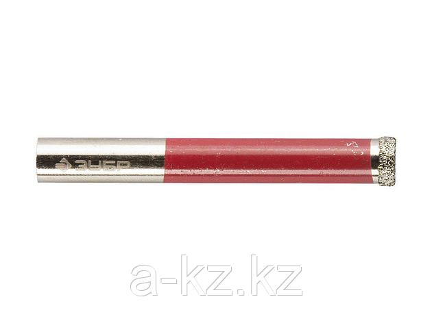 Сверло алмазное трубчатое по кафелю и керамике ЗУБР 29850-08, ЭКСПЕРТ, по керамике, зерно 60, 8 мм, фото 1