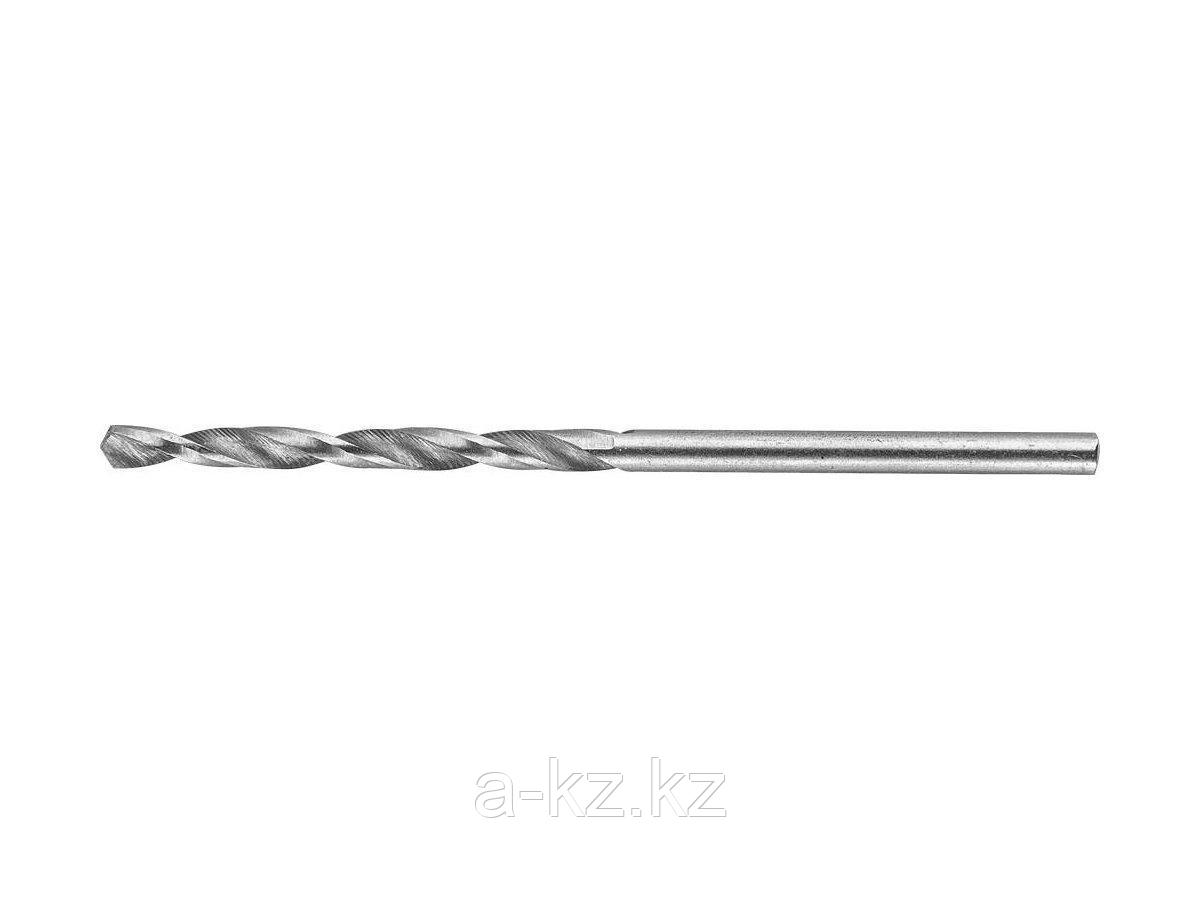 Сверло по металлу ЗУБР 4-29625-049-2.1, цилиндрический хвостовик, быстрорежущая сталь Р6М5, класс точности А1,