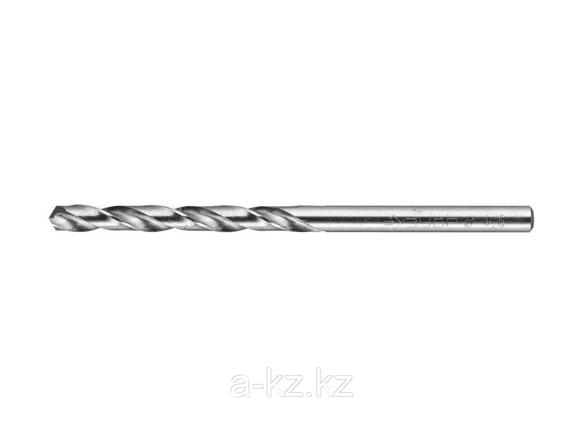 Сверло по металлу ЗУБР 4-29625-080-4.6, цилиндрический хвостовик, быстрорежущая сталь Р6М5, класс точности А1, - фото 1 - id-p55050270