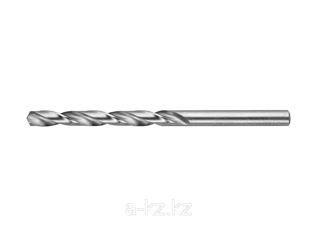 Сверло по металлу ЗУБР 4-29625-101-6.3, цилиндрический хвостовик, быстрорежущая сталь Р6М5, класс точности А1,