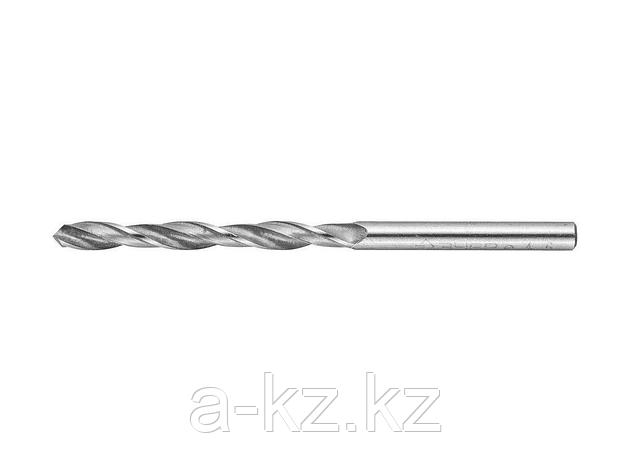 Сверло по металлу ЗУБР 4-29621-080-4.6, цилиндрический хвостовик, быстрорежущая сталь Р6М5, 4,6х80мм, фото 2