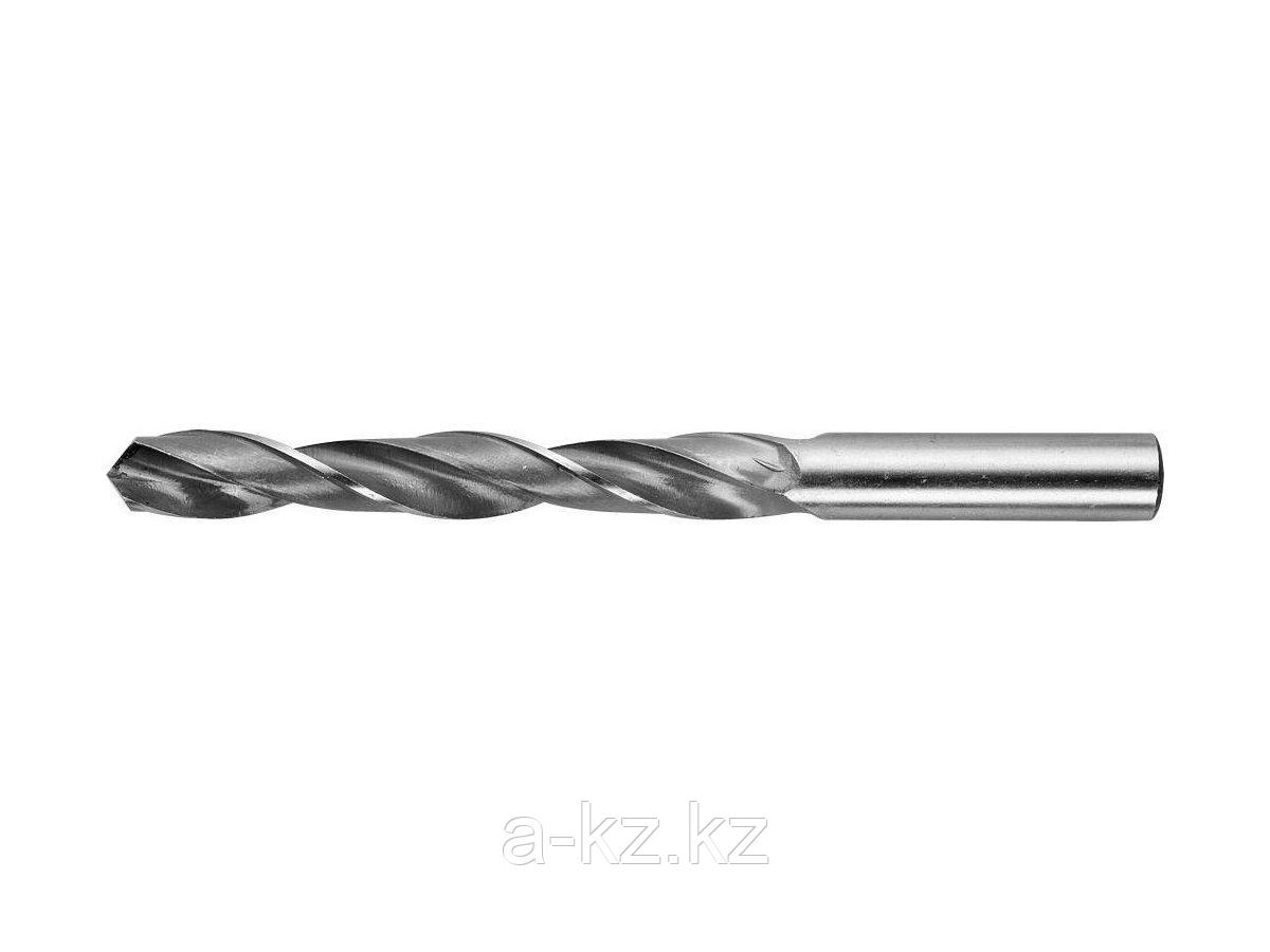 Сверло по металлу ЗУБР 4-29621-151-12, цилиндрический хвостовик, быстрорежущая сталь Р6М5, 12х151мм, 1шт
