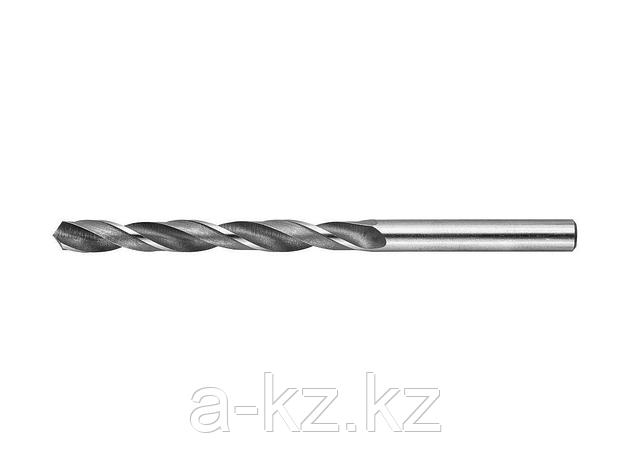 Сверло по металлу ЗУБР 4-29621-101-6.7, цилиндрический хвостовик, быстрорежущая сталь Р6М5, 6,7х101мм, 1шт, фото 2