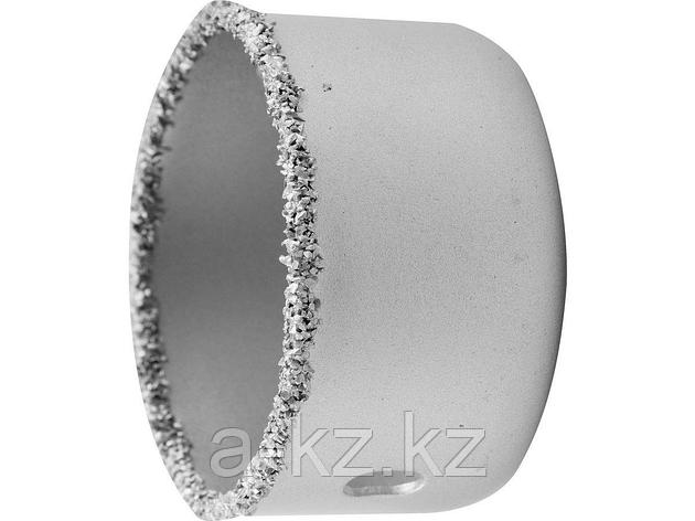 Буровая коронка с твердосплавным напылением ЗУБР 33361-051, ЭКСПЕРТ, с карбид-вольфрамовой крошкой, высота 25, фото 2