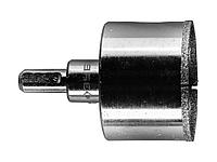 Алмазная буровая коронка ЗУБР 29850-50, ЭКСПЕРТ, в сборе, с центрирующим сверлом и имбусовым ключом, зерно