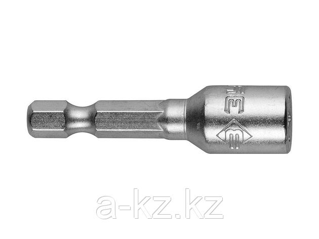 Бита для шуруповерта с торцовой головкой ЗУБР 26392-06-02, магнитные, Cr-V, тип хвостовика E 1/4, 6 х 45 мм, 2, фото 2