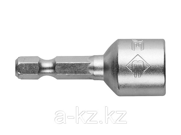 Бита для шуруповерта с торцовой головкой ЗУБР 26392-13-02, магнитные, Cr-V, тип хвостовика E 1/4, 13 х 45 мм,, фото 2