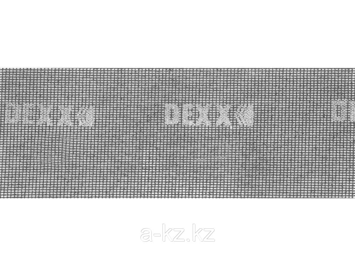 Шлифовальная сетка DEXX 35550-080_z01, абразивная, водостойкая Р 80, 105 х 280 мм, 3 листа