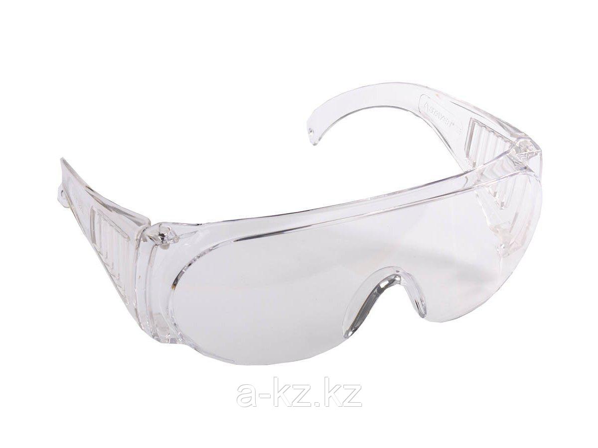 Защитные прозрачные очки STAYER MX-3 монолинза с дополнительной боковой защитой и вентиляцией, открытого типа