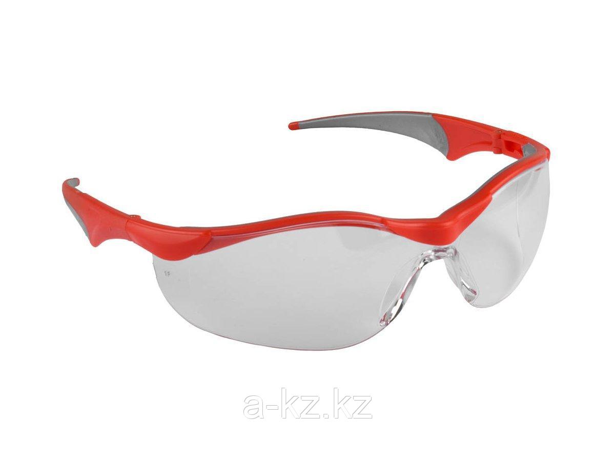 ЗУБР Прогресс 7 Прозрачные, очки защитные открытого типа, мягкие двухкомпонентные дужки. - фото 1 - id-p55051967