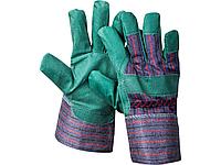 Перчатки STAYER MASTER рабочие, искусственная кожа, зеленые, XL, 1132-XL