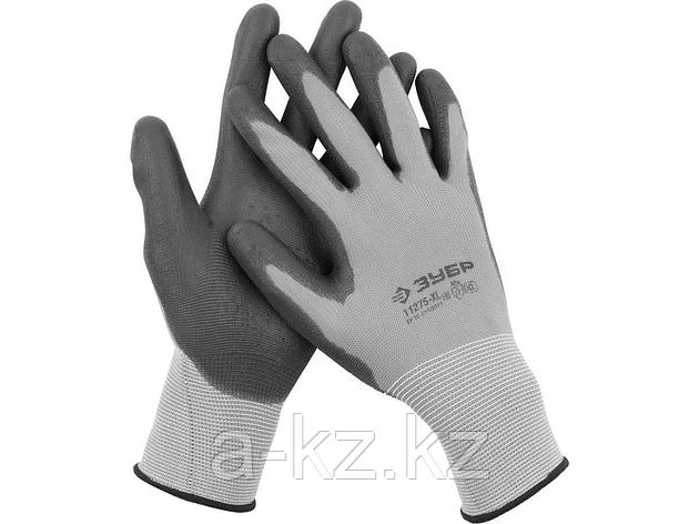 ЗУБР ТОЧНАЯ РАБОТА, размер M, перчатки с полиуретановым покрытием, удобны для точных работ, фото 2