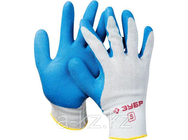Перчатки ЗУБР ЭКСПЕРТ рабочие с резиновым рельефным покрытием, размер S, 11260-S, фото 2