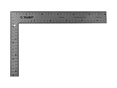 Угольник столярный ЗУБР 3434-30, ЭКСПЕРТ, цельнометаллический, гравированная шкала (шаг 1мм), 300 х 200 мм