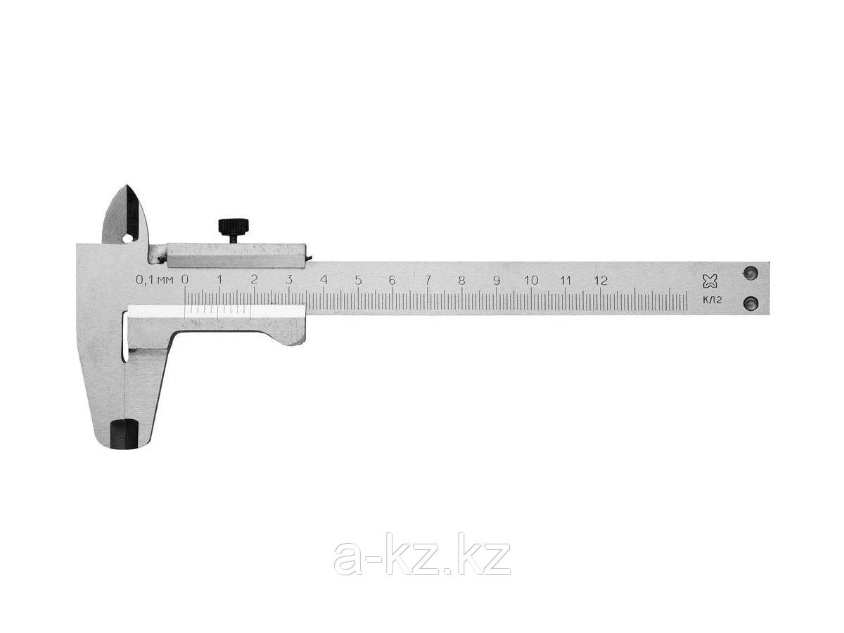 Штангенциркуль 3445-125, металлический, тип 1, класс точности 2, 125 мм, шаг 0,1 мм