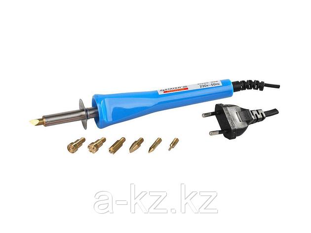 Пирограф прибор для выжигания по дереву STAYER 45225, MASTER, с набором насадок, 6 шт., фото 1