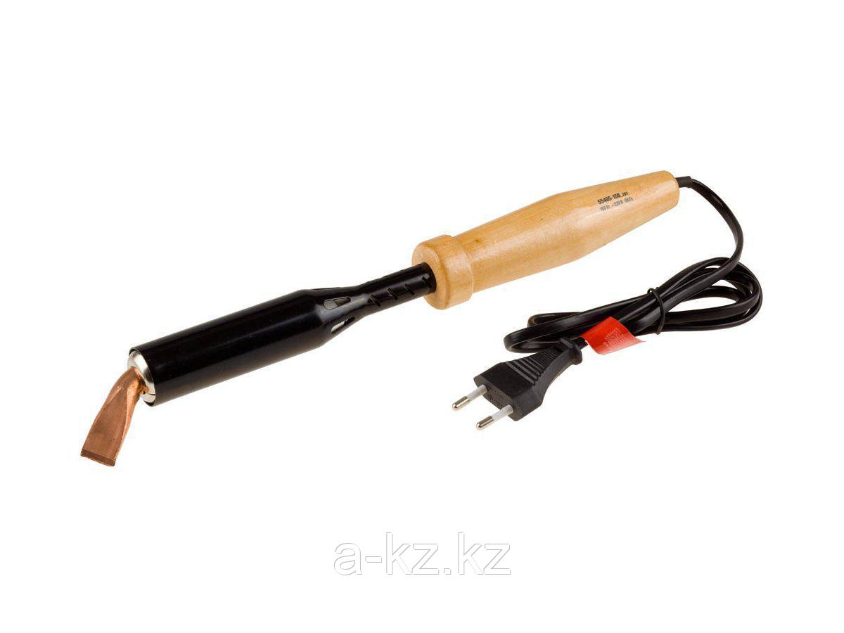 Паяльник электрический ЗУБР 55405-150_z01, МАСТЕР, для лужения с деревянной рукояткой и долговечным жалом,