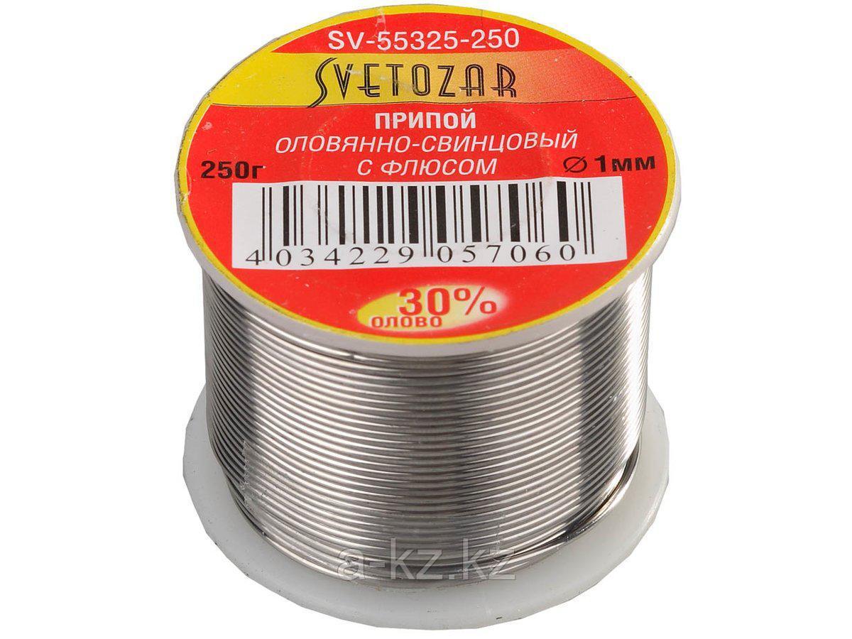 Припой для пайки СВЕТОЗАР SV-55325-250, оловянно-свинцовый, 30% Sn / 70% Pb, 250 гр - фото 1 - id-p55053471