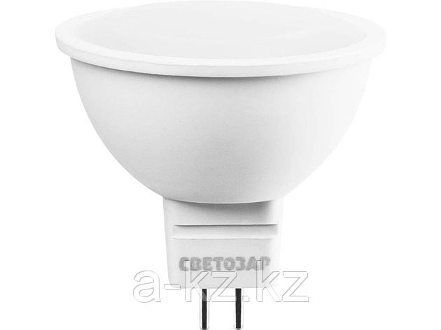 Лампа светодиодная, СВЕТОЗАР, LED technology, цоколь GU5.3, теплый белый свет (3000К), 220В, 5Вт (35),, фото 2
