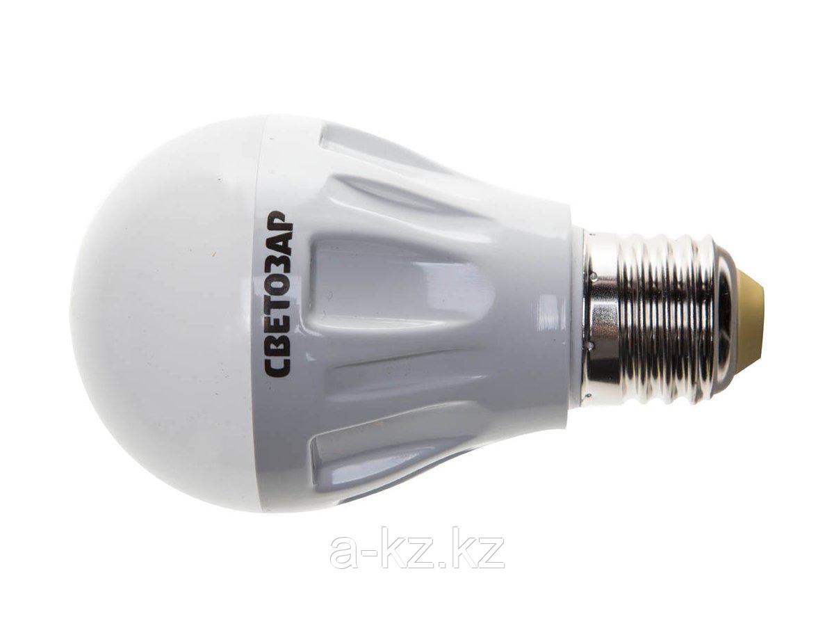 Лампа светодиодная, СВЕТОЗАР, LED technology, цоколь E27(стандарт), теплый белый свет (2700К), 220В, 6Вт (50), - фото 1 - id-p55053544