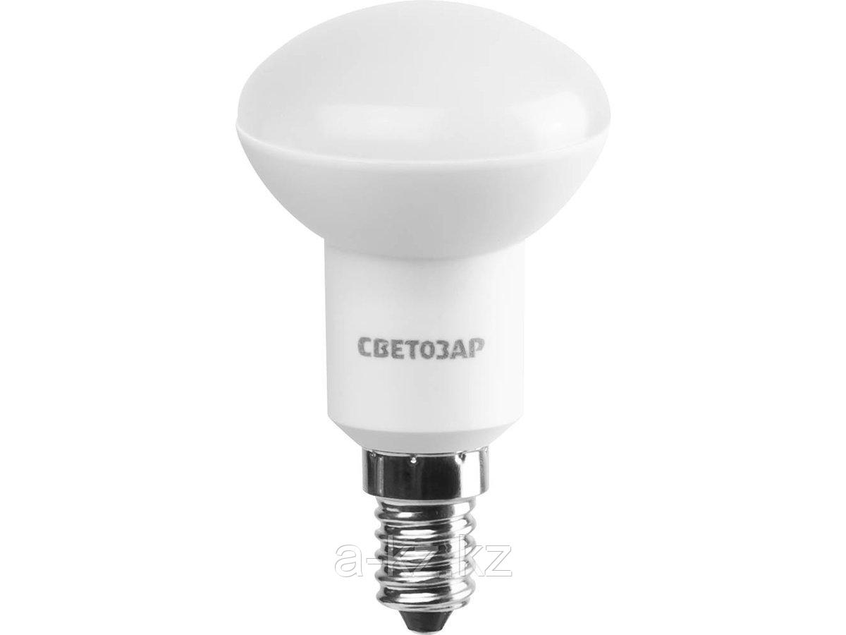 Лампа светодиодная, СВЕТОЗАР, LED technology, цоколь E14 (миньон), теплый белый свет (2700К), 60 (7Вт), 220В,