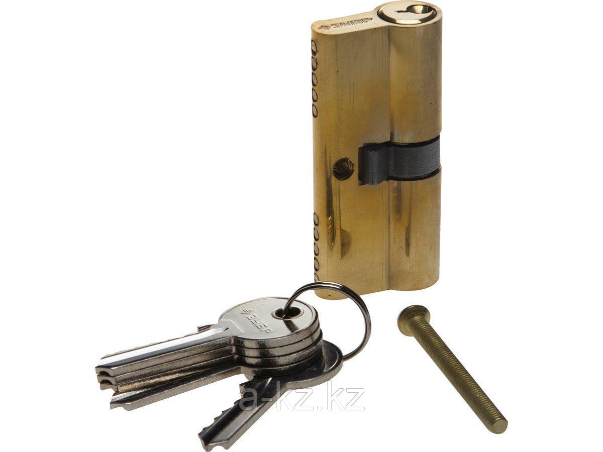 Механизм цилиндровый ЗУБР МАСТЕР, тип ключ-ключ, цвет латунь, 5-PIN, 70мм, 52101-70-1 - фото 1 - id-p55053579
