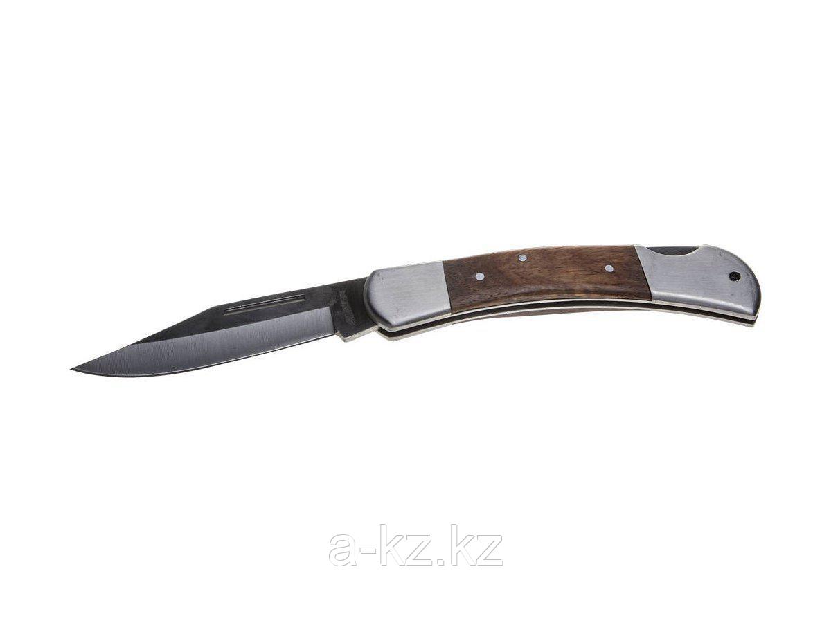 Нож STAYER складной с деревянными вставками, большой, 47620-2_z01