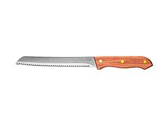 Нож LEGIONER GERMANICA хлебный с деревянной ручкой, нерж лезвие 200мм, 47845_z01