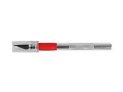 Нож с перовым лезвием ЗУБР 09317, МАСТЕР, для художественных и дизайнерских работ, металлический корпус, сталь