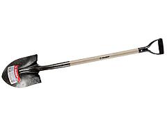 Лопата ЗУБР МАСТЕР ЗАВИДОВО штыковая, деревянный черенок из дуба, пластиковая рукоятка, 290х210x1200мм,