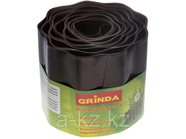 Лента бордюрная Grinda, цвет коричневый, 15смх9м, 422247-15, фото 2