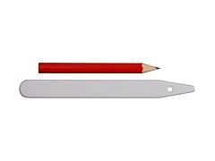 Набор меток-ориентиров GRINDA для засеянных грядок: 25 ярлыков (тип - полоска) + карандаш, 125 мм,