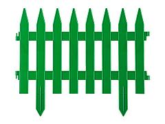 Забор декоративный GRINDA КЛАССИКА, 28x300см, зеленый, 422201-G