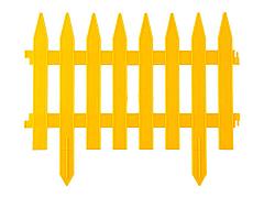 Забор декоративный GRINDA КЛАССИКА, 28x300см, желтый, 422201-Y