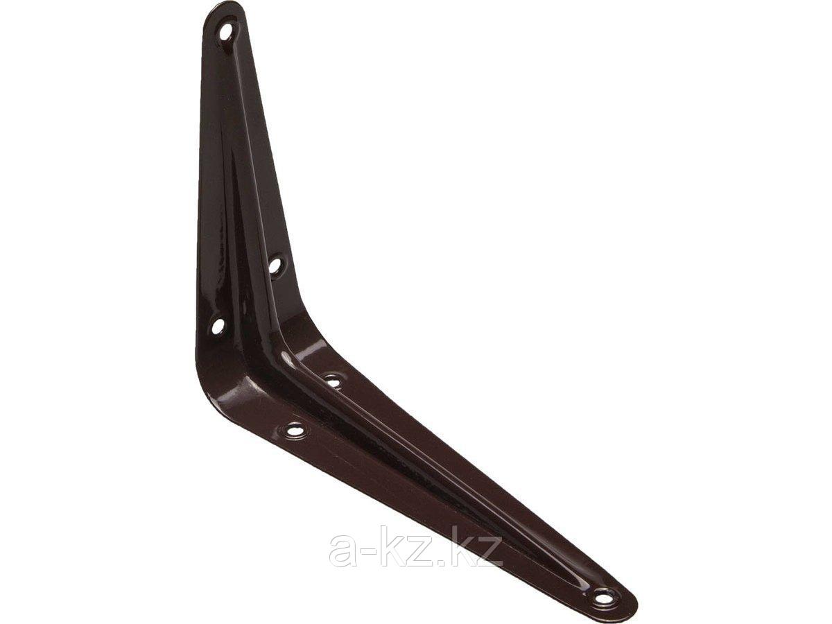 Уголок мебельный металлический STAYER MASTER, 125х100мм, коричневый, 37401-3