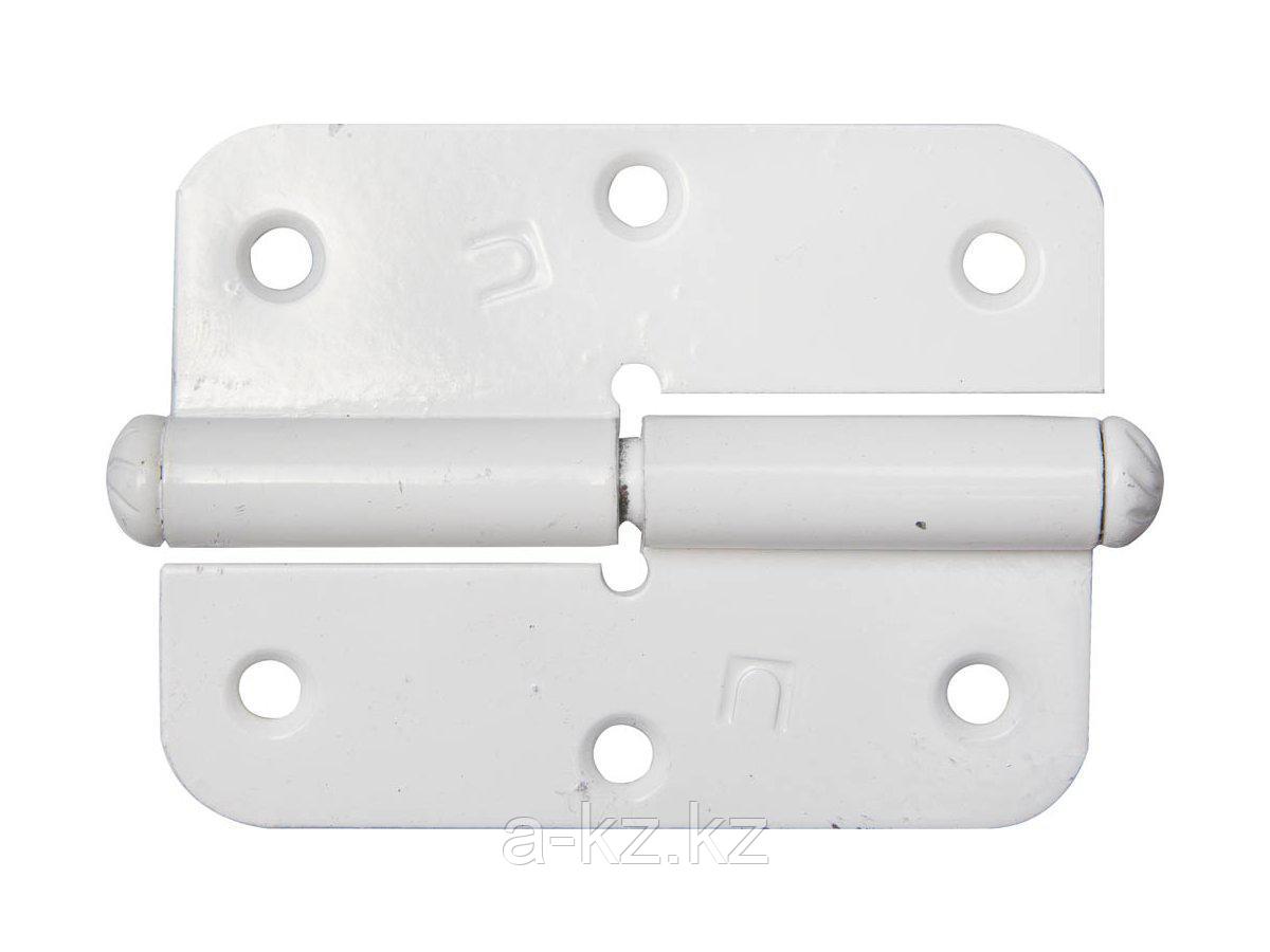 Петля дверная накладная стальная ПН-85, цвет белый, правая, 85мм, 37641-85R - фото 1 - id-p55056045