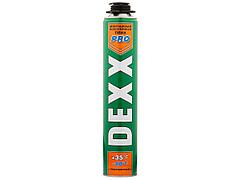 Пена монтажная DEXX 41126, полиуретановая, для монтажного пистолета, всесезонная, 750 мл